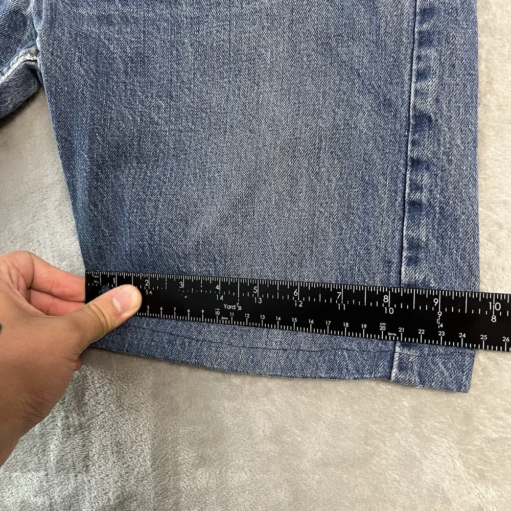 Vintage 70s Levi's Orange Tab 505 Denim Jean Shorts Men's 34* USA Made Blue